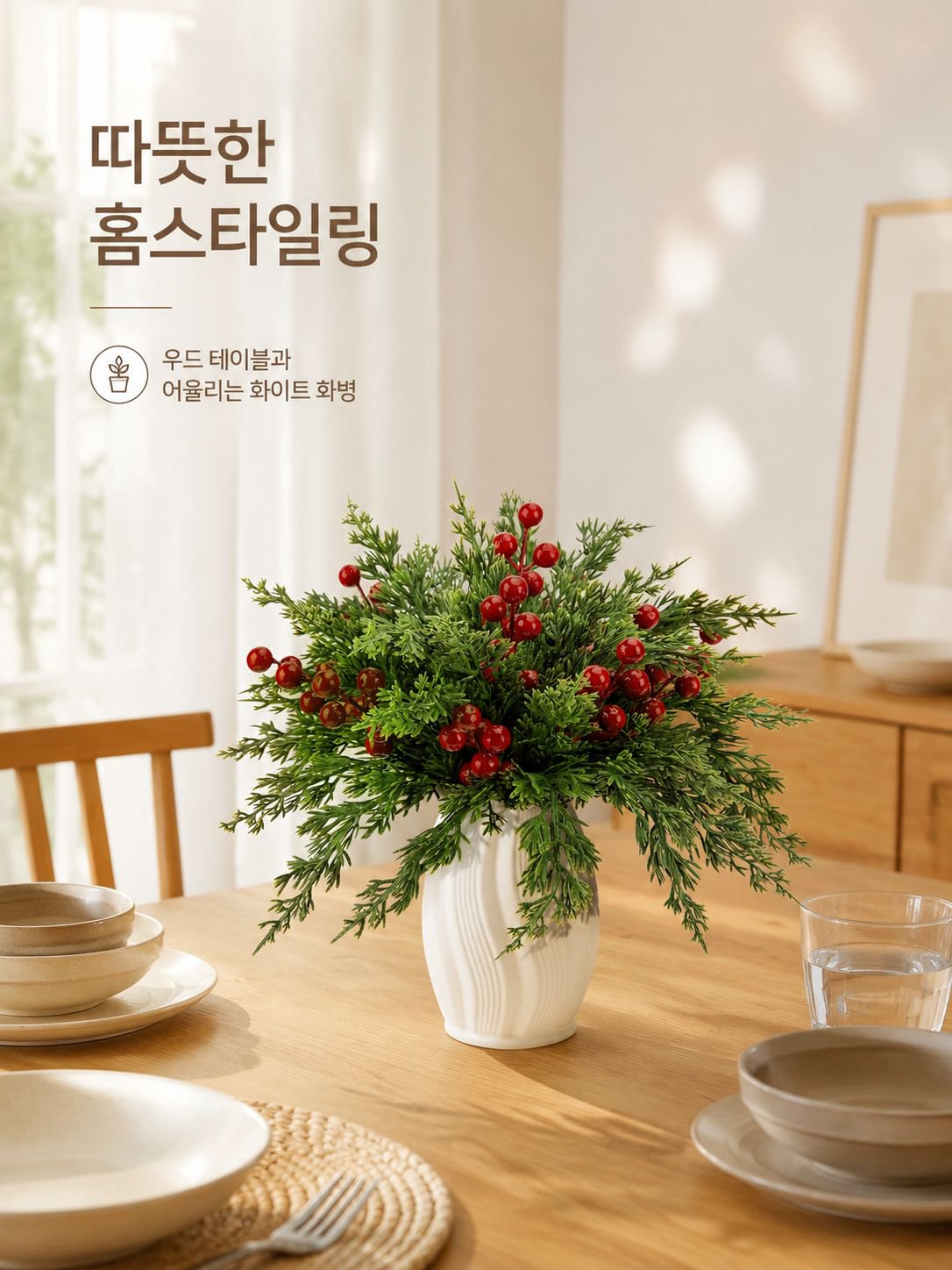 가정용 테이블 인조 꽃 장식