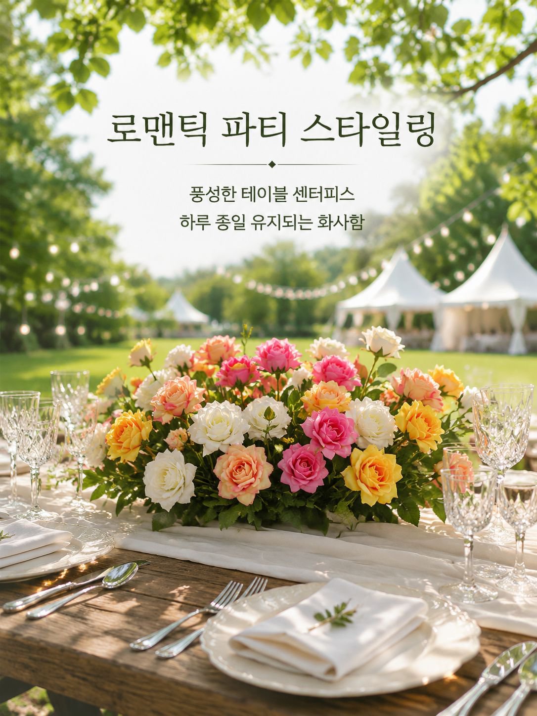버블 로즈 조화