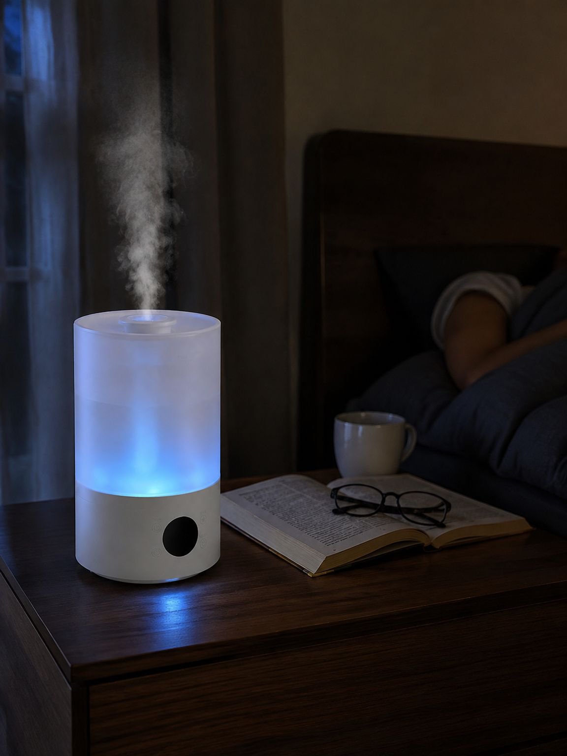 Humidificador ultrasilencioso con capacidad de 4 litros