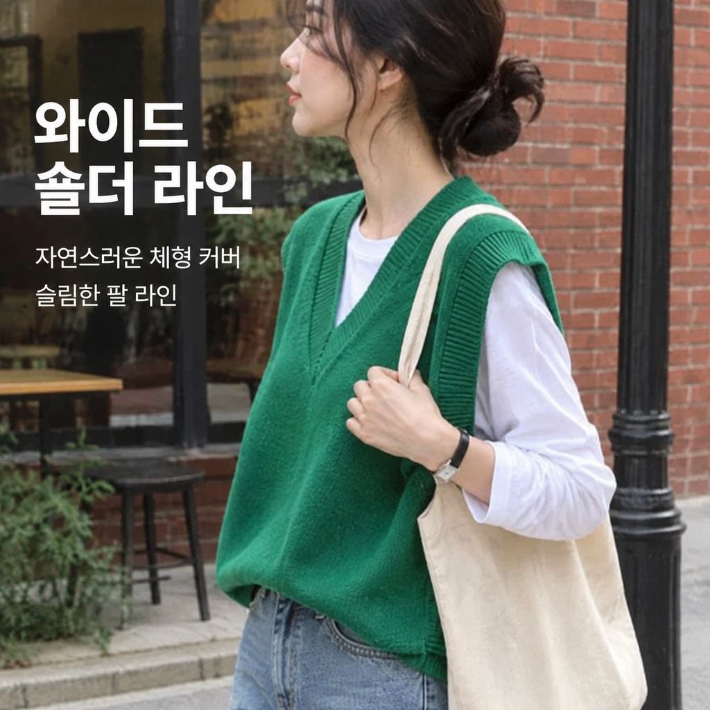 여성용 니트 조끼