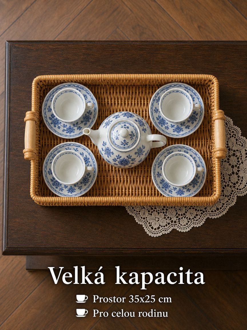 Dvouruční tác pro domácnost