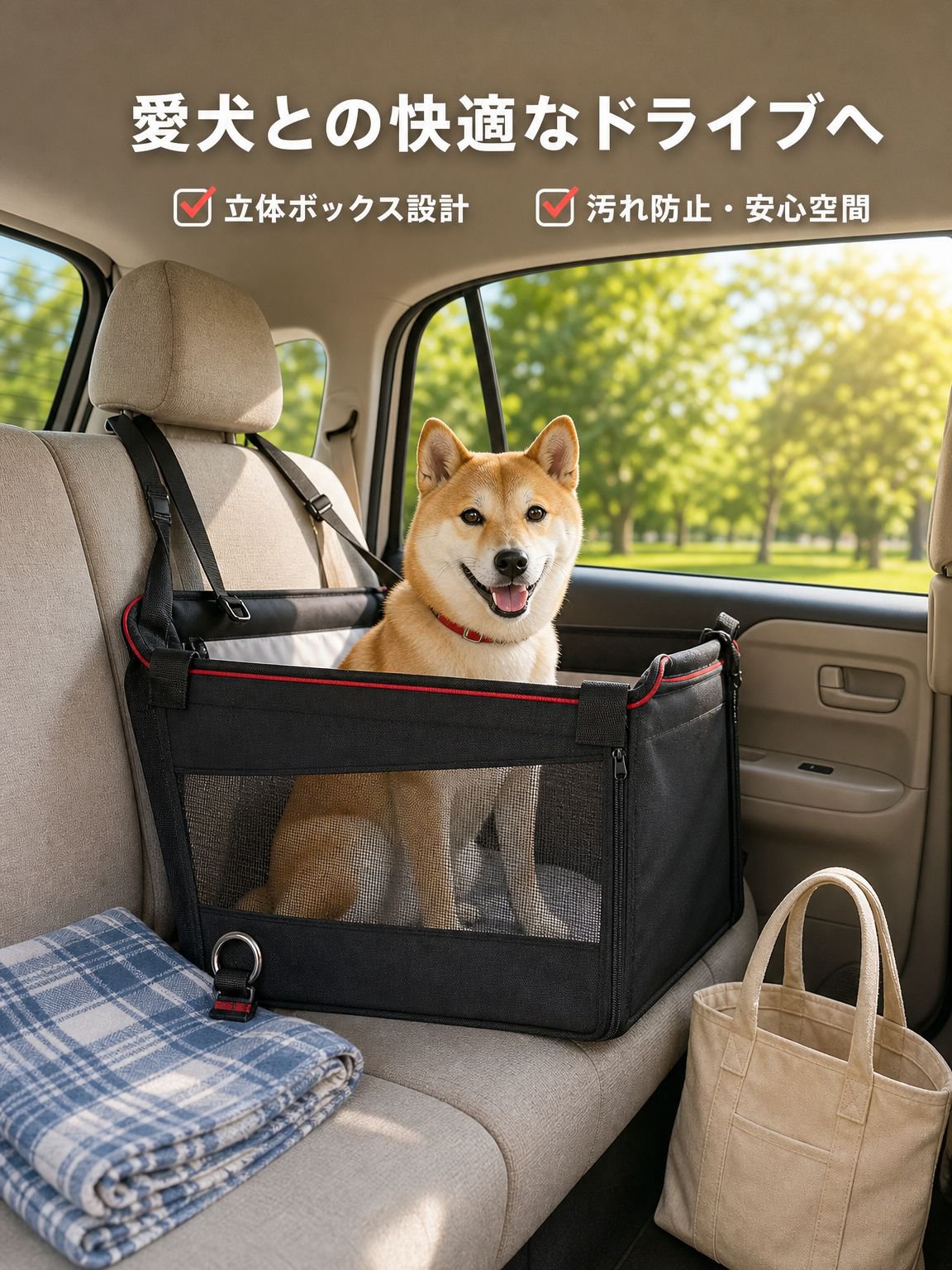 車用折りたたみ式ペットマット