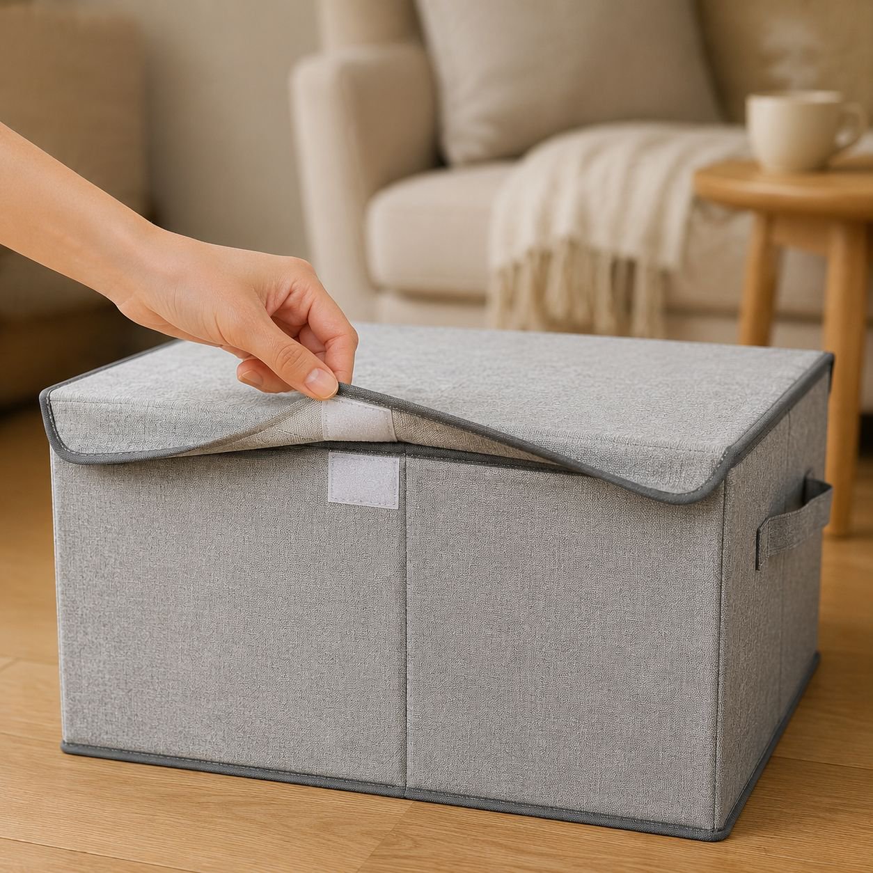 Durable waterproof toy box for playroom organization