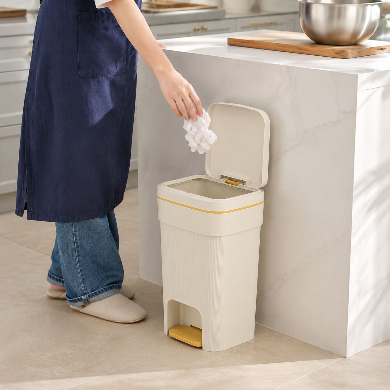 Premium style multi-functional trash can