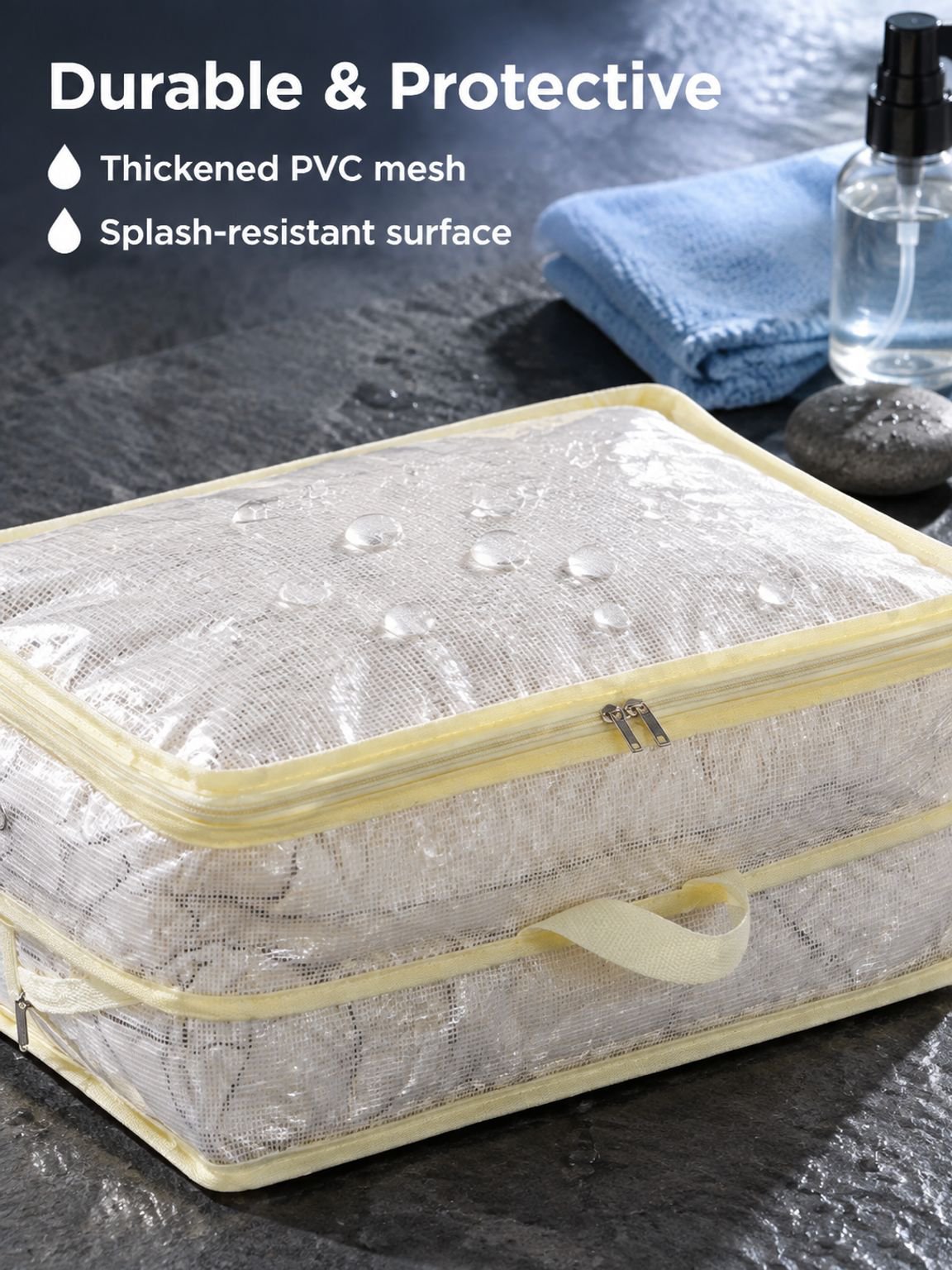 Transparent clothing cotton quilt compression storage bag