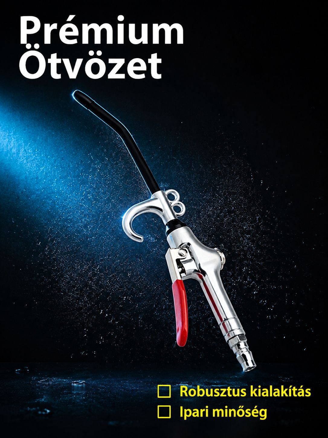 Erős, nagynyomású pneumatikus portisztító pisztoly