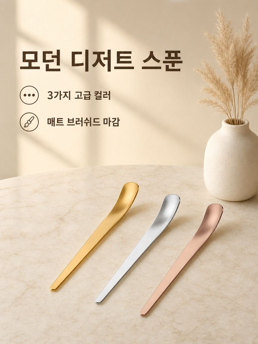 스테인리스 스틸 디저트 스푼