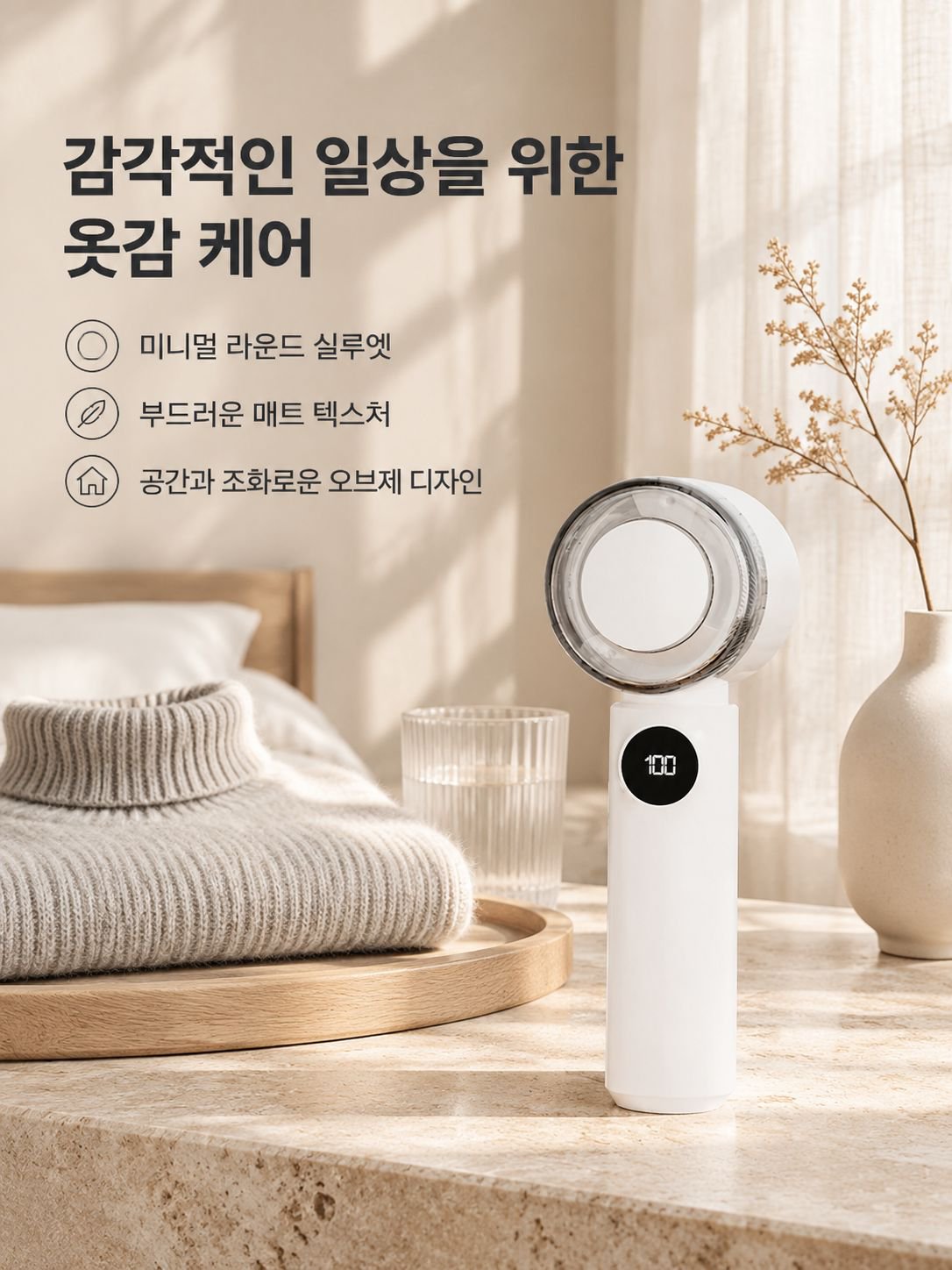 充전식 휴대용 의류 보풀 트리머