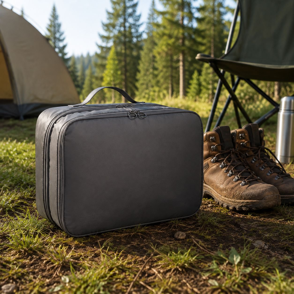 Easy-to-clean shoe bag for travel use