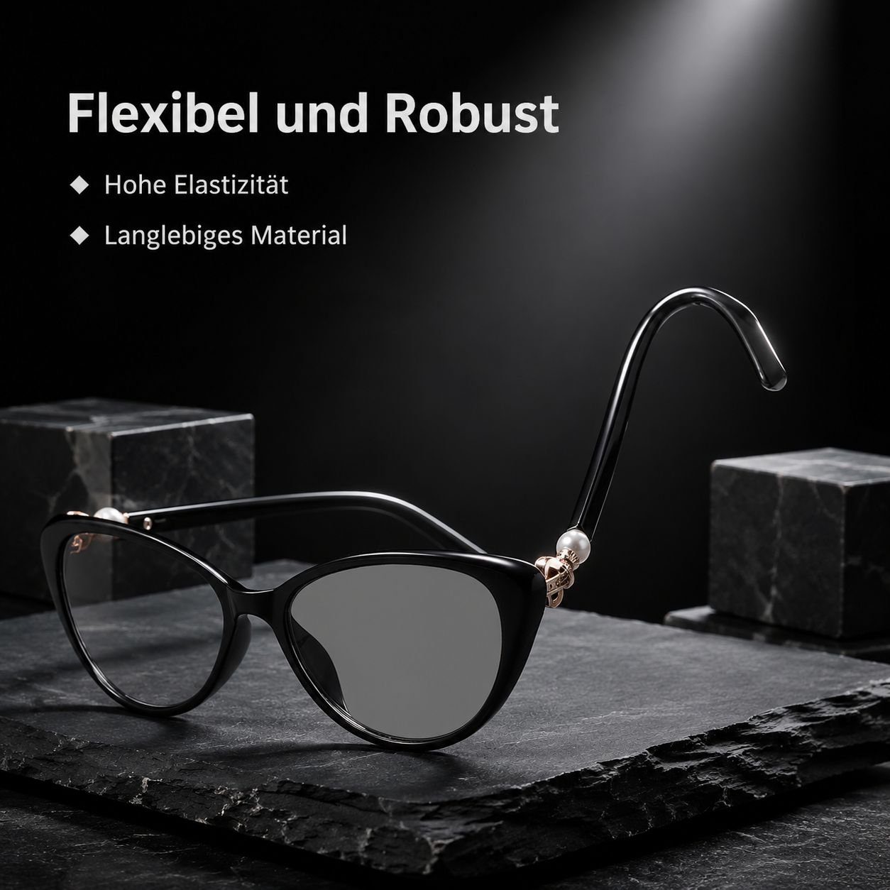 Intelligente Lesebrille mit Zoomfunktion für Nah- und Fernsicht