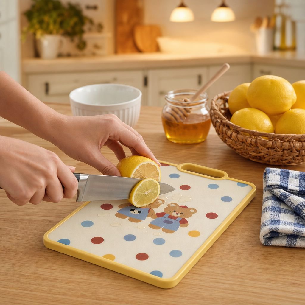 Cartoon Bear Fruit Cutting Board for Kitchen