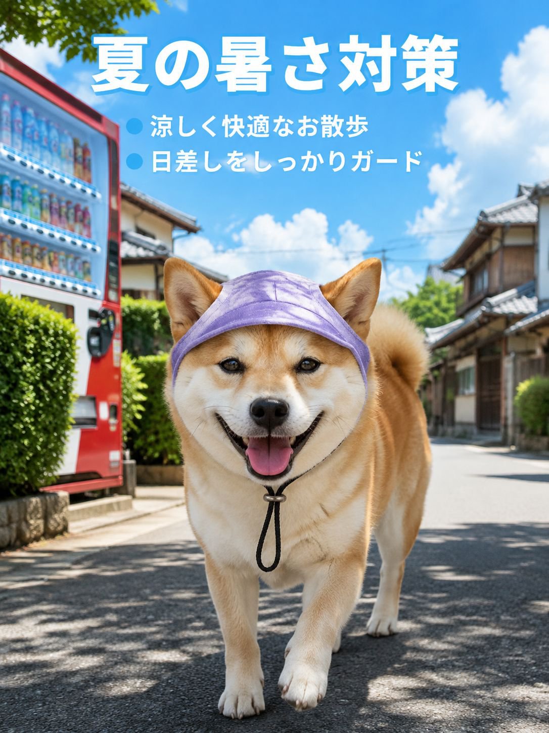 綿製の耳保護サンハット