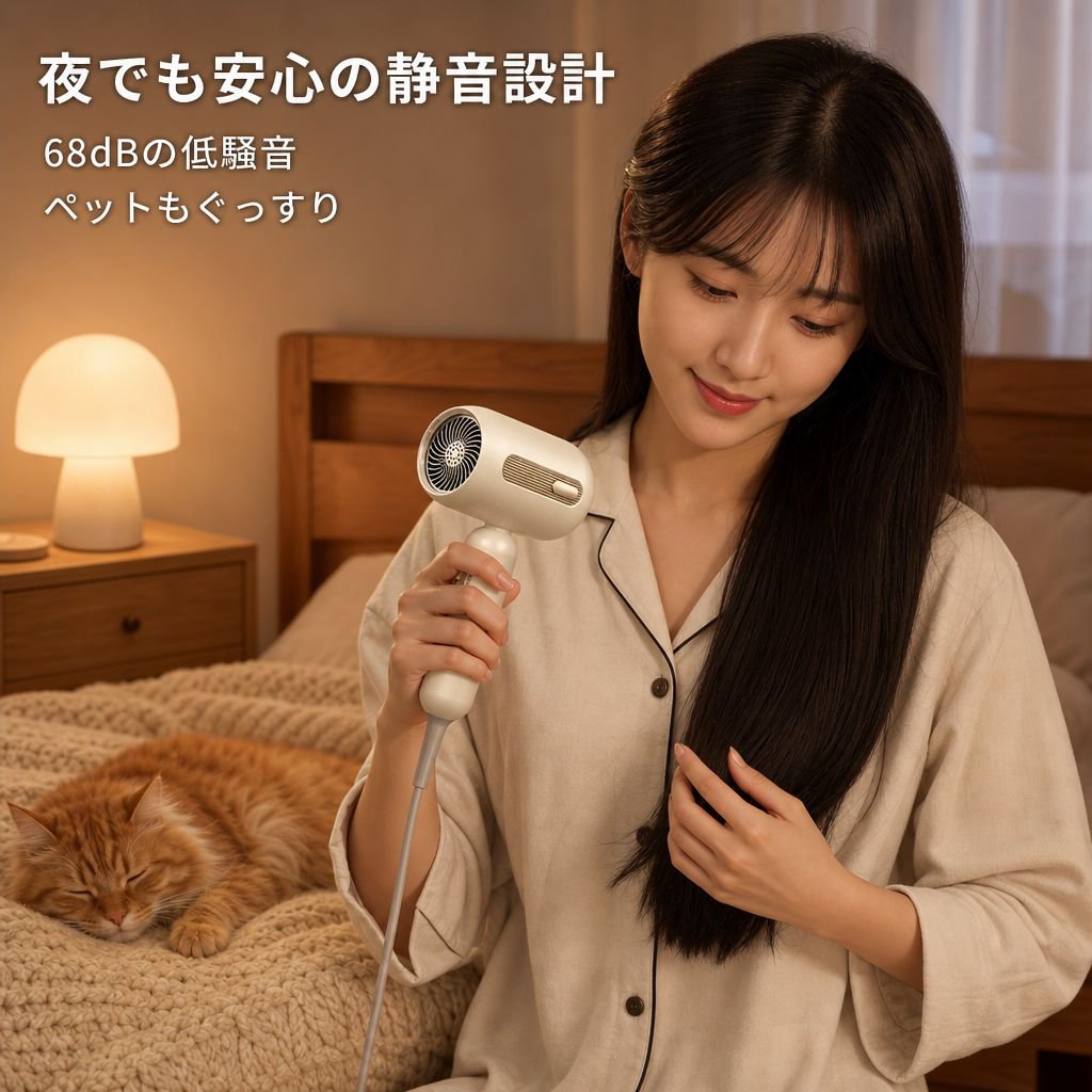 静音大風量ヘアドライヤー