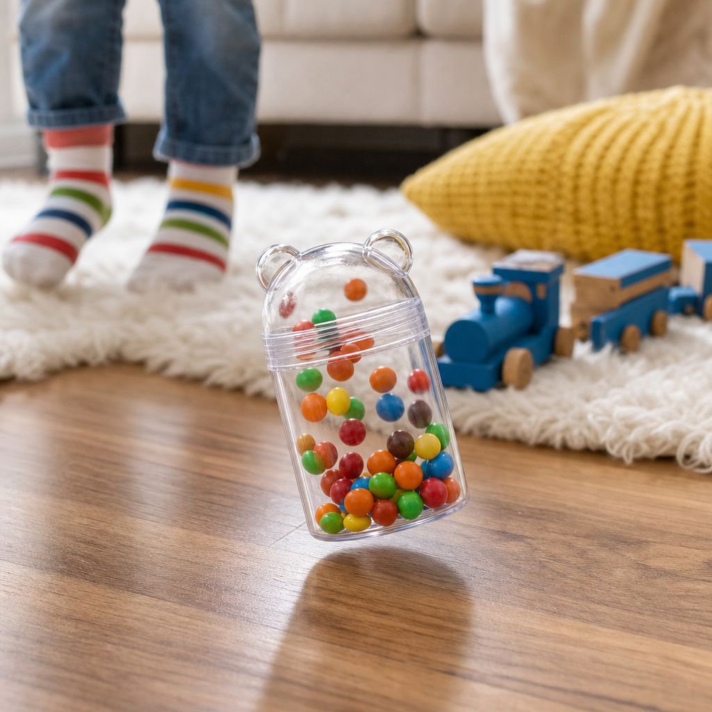 Transparent Wide Mouth Plastic Bottle