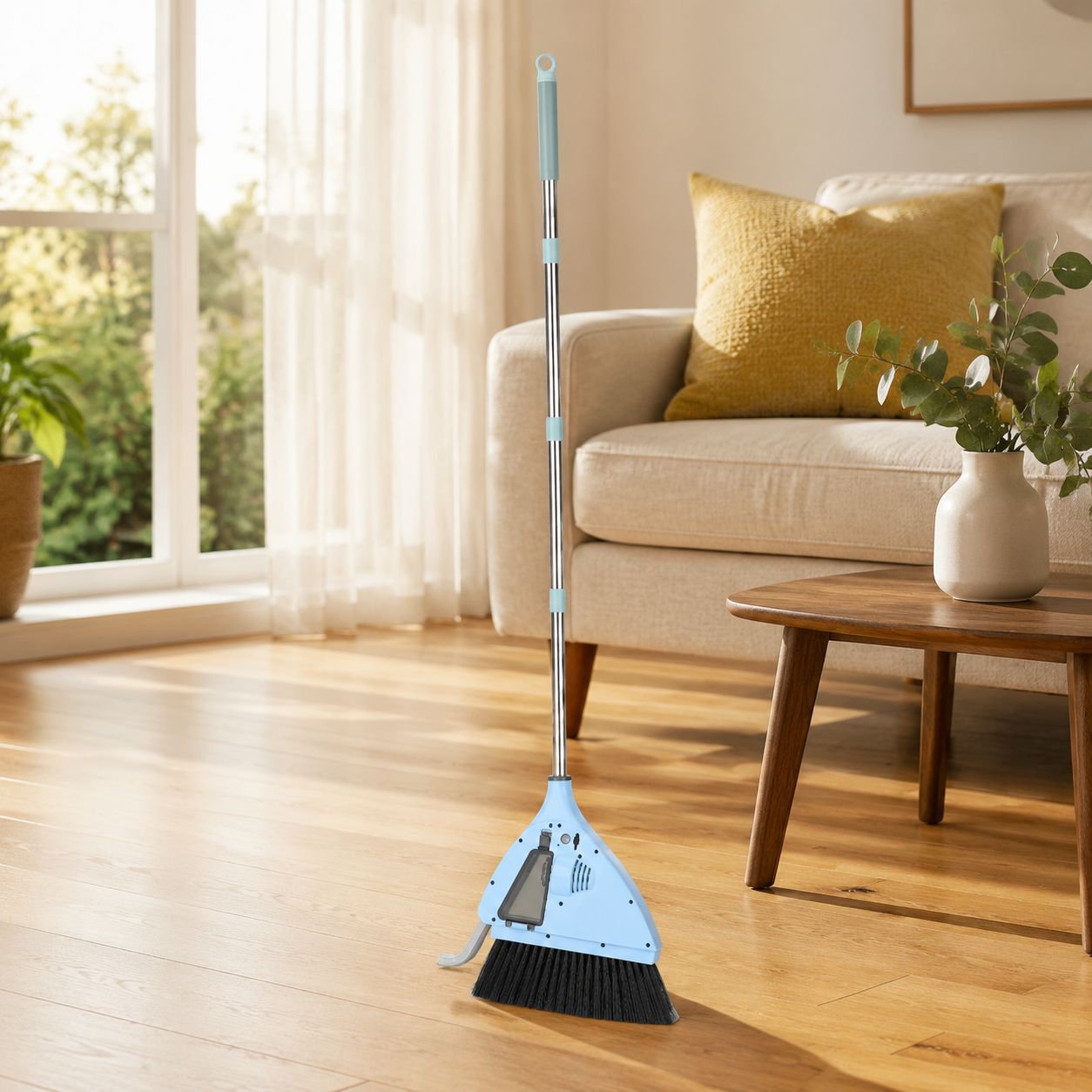 2-in-1 vacuum cleaner and broom, multi-functional handheld electric vacuum cleaner and broom.