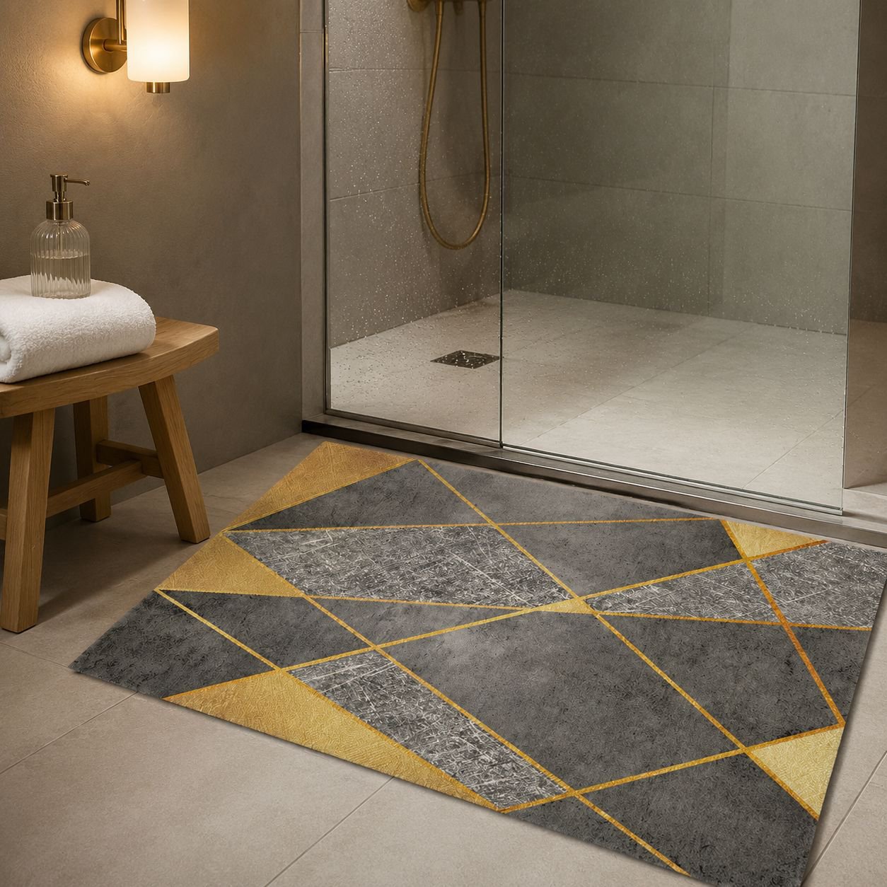 Non-Slip Absorbent Door Mat for Bathroom Entrance