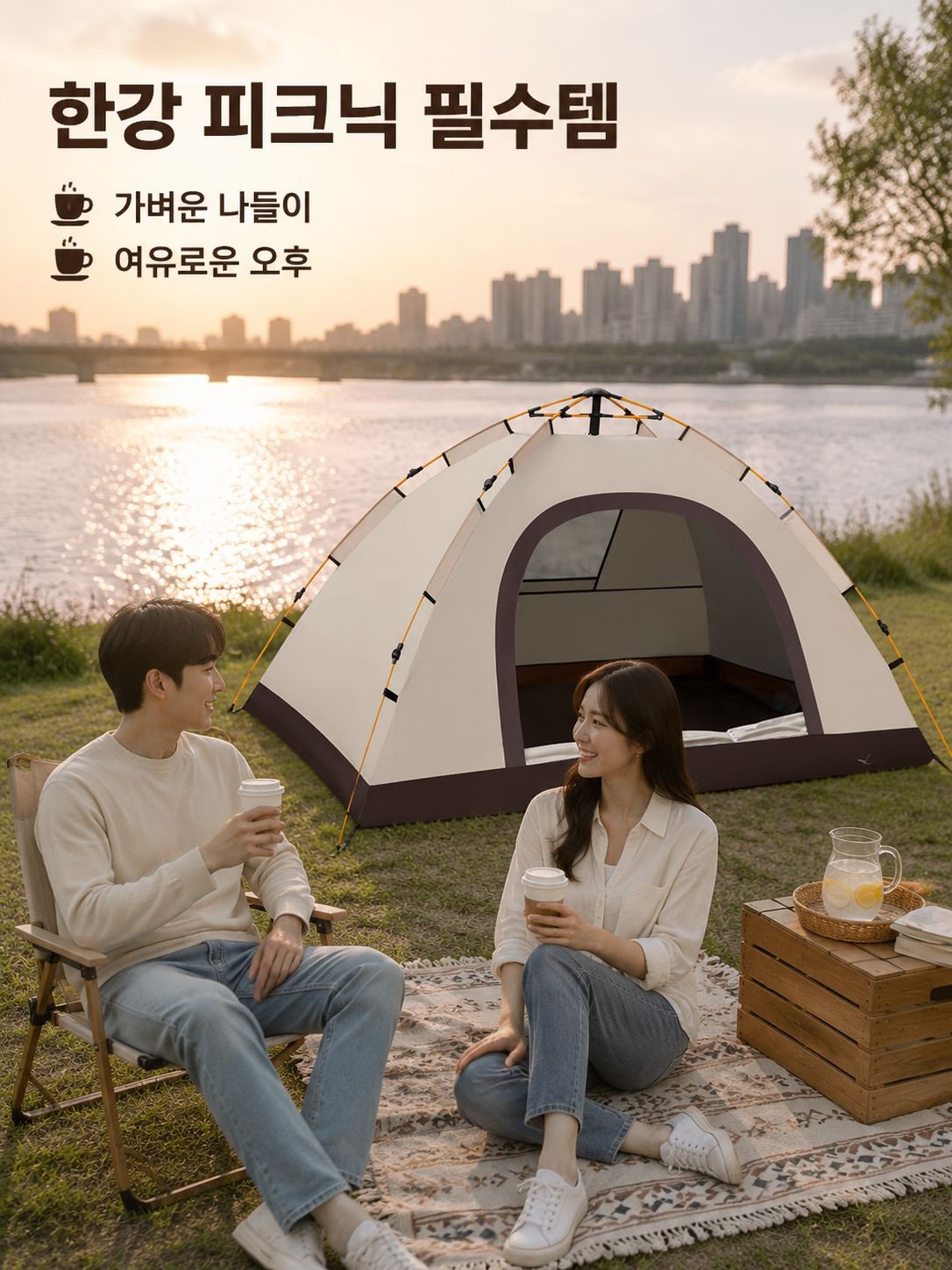 휴대용 캠핑 야외 텐트