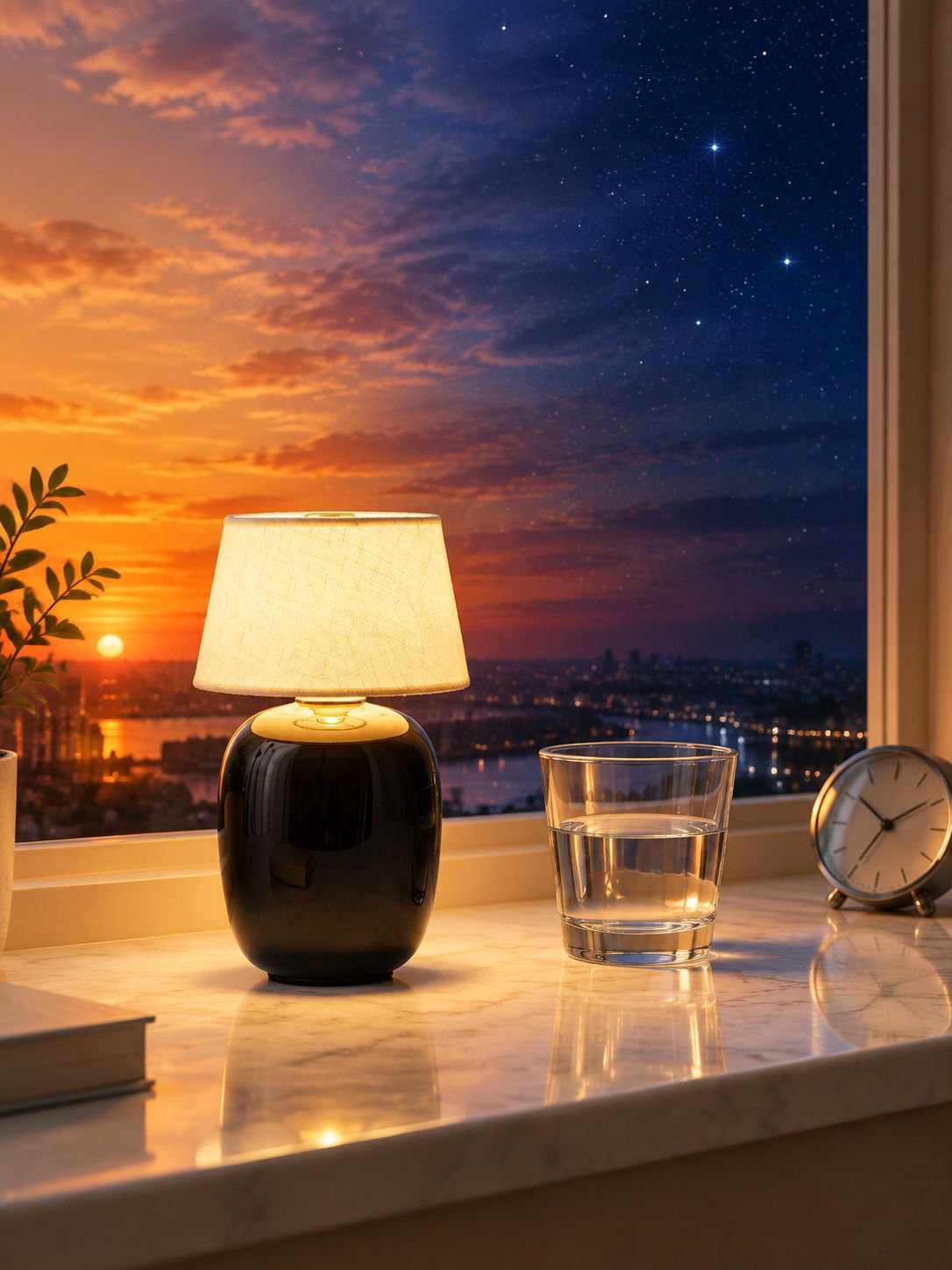Rechargeable table lamp with classic French-inspired design