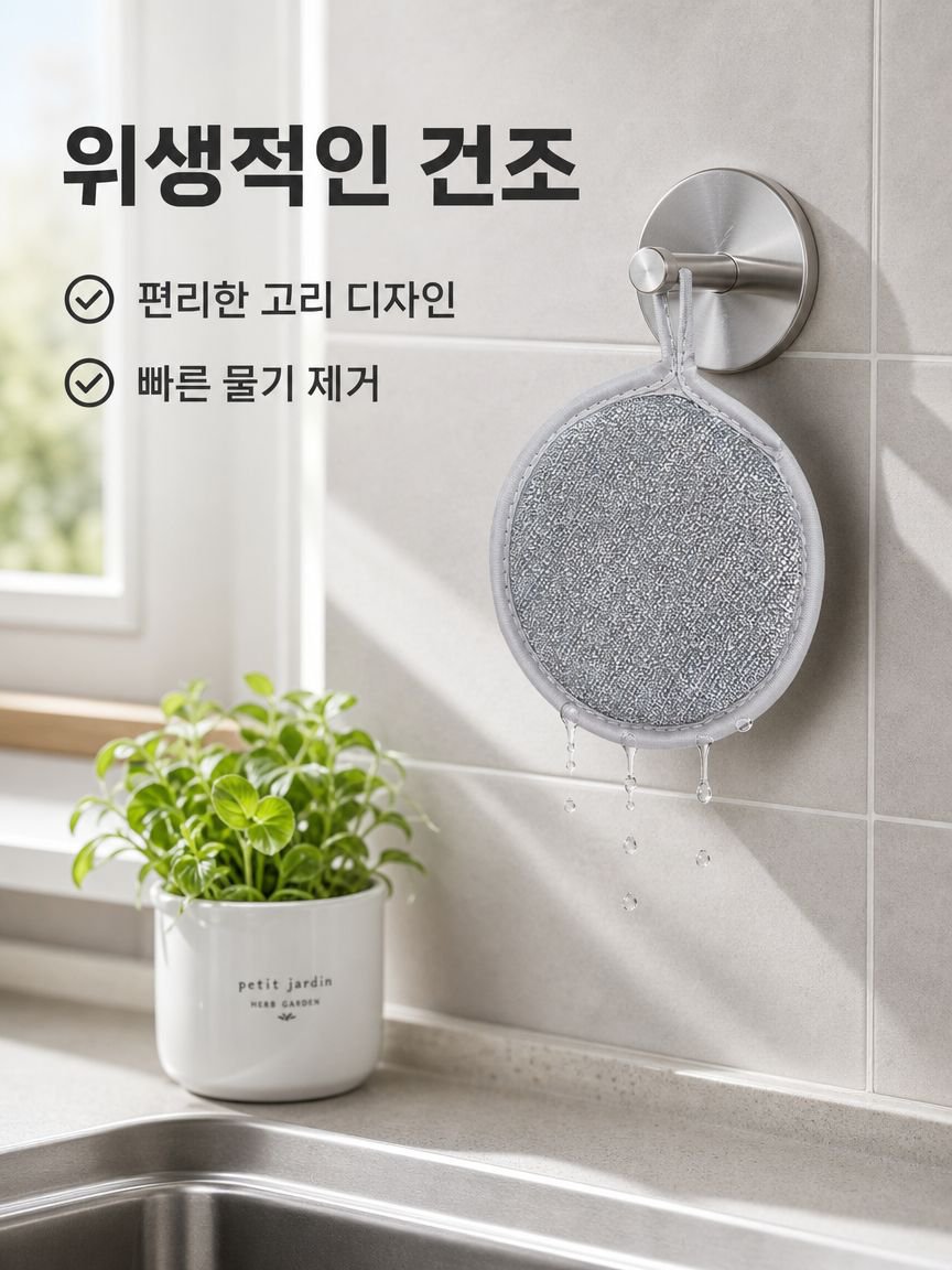 양면 설거지 스펀지
