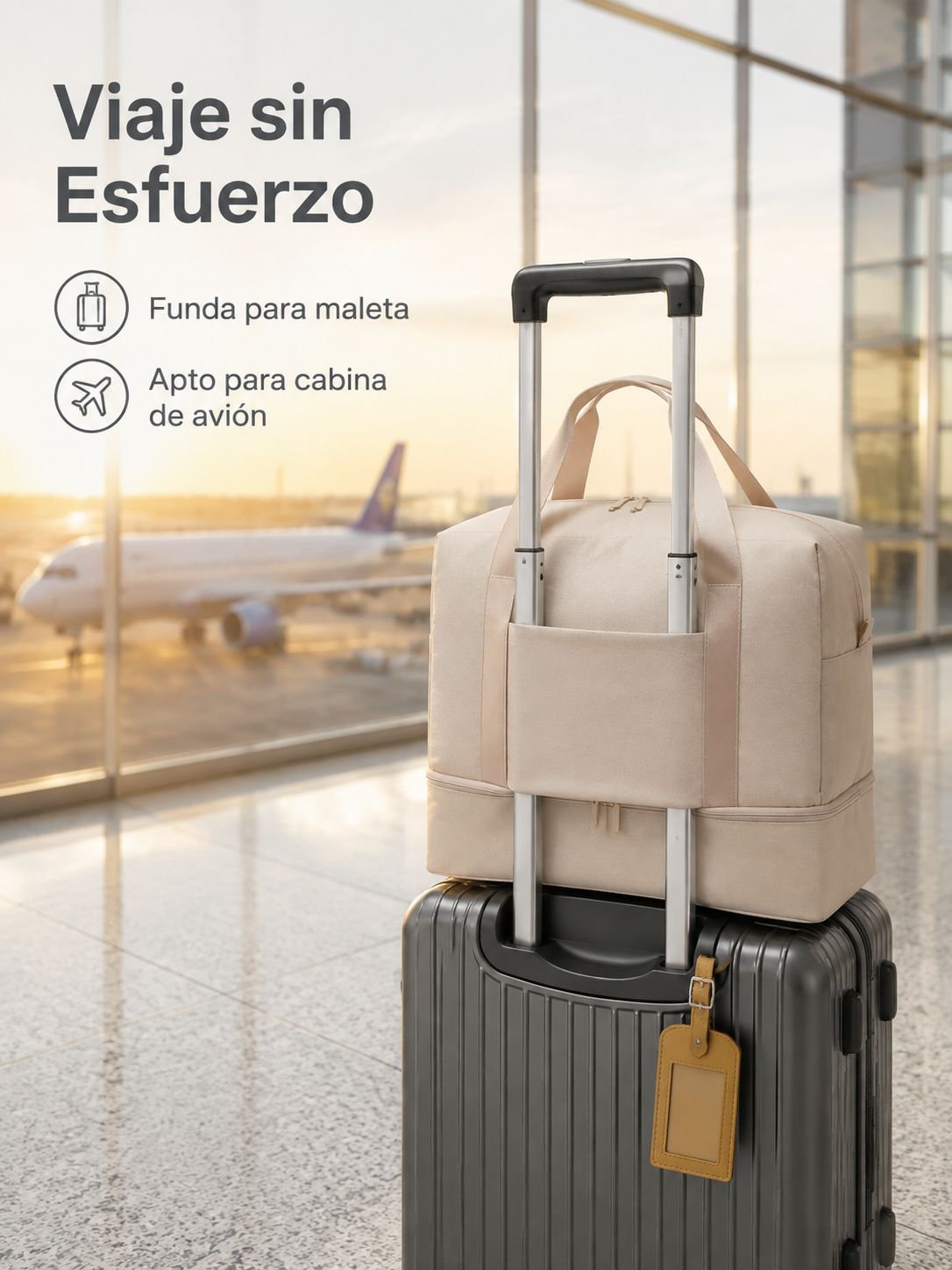 Bolsa portátil con separación de seco y húmedo