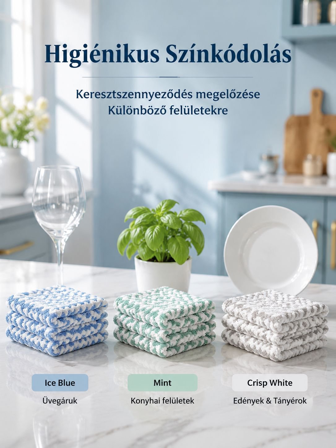 Színes vastag törlőkendők háztartási használatra