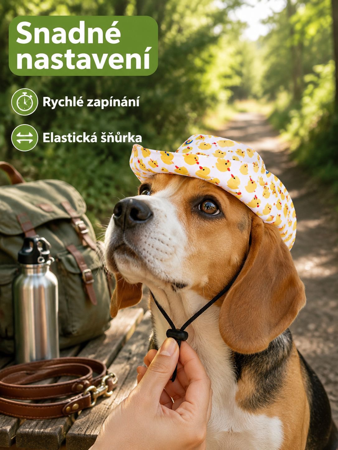 Mini kovbojský klobouk pro domácí mazlíčky
