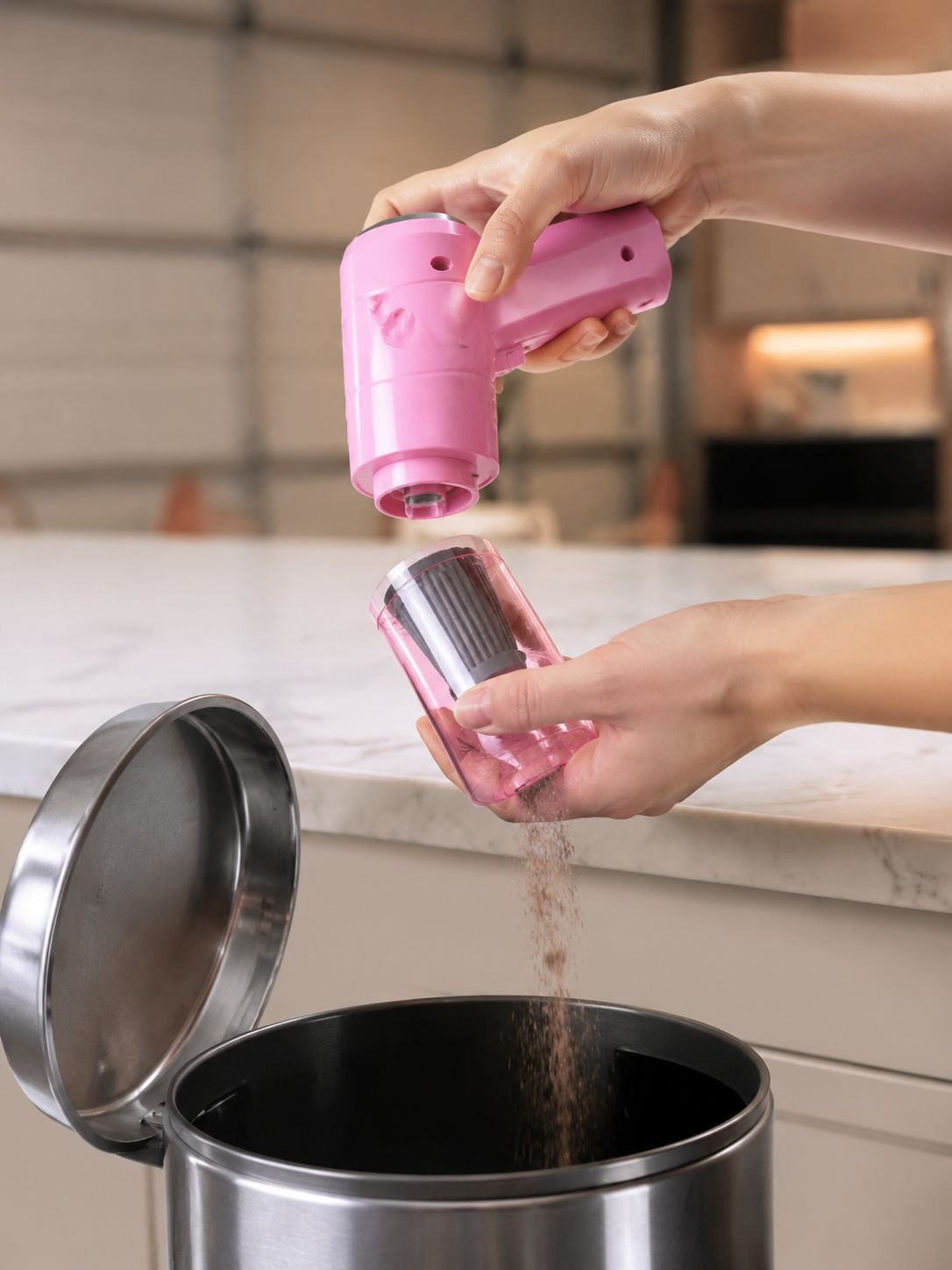 Powerful suction portable vacuum for carpets and seats