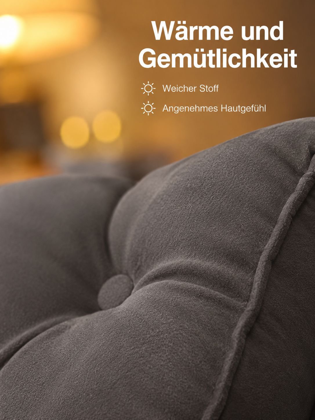 Schlichtes, dickes und langlebiges dreieckiges Kopfteil-Kissen