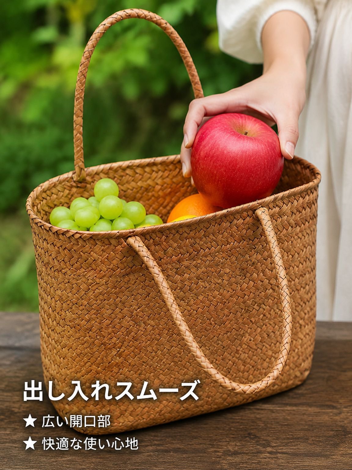 屋外ピクニックバスケット、ピクニックバスケット、写真用フラワーバスケット、小道具、籐編みペット用トートバッグ、中秋節ギフトバスケット