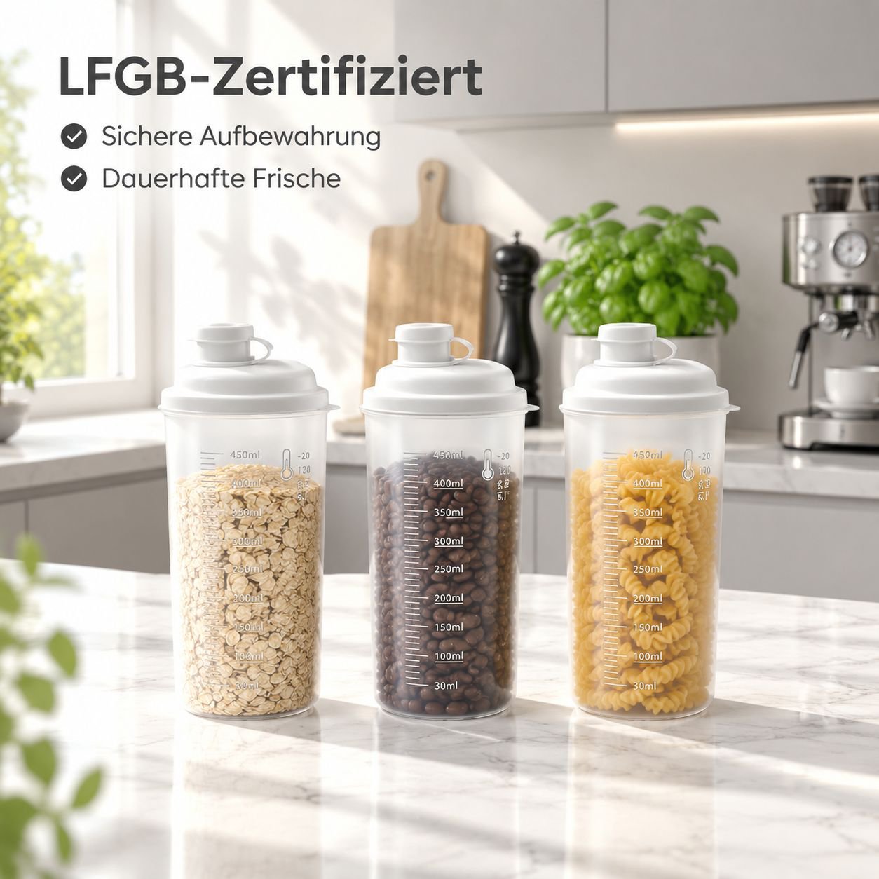 Kunststoff Vorratsdose Luftdicht Lebensmittelqualität Behälter für Zucker Küche