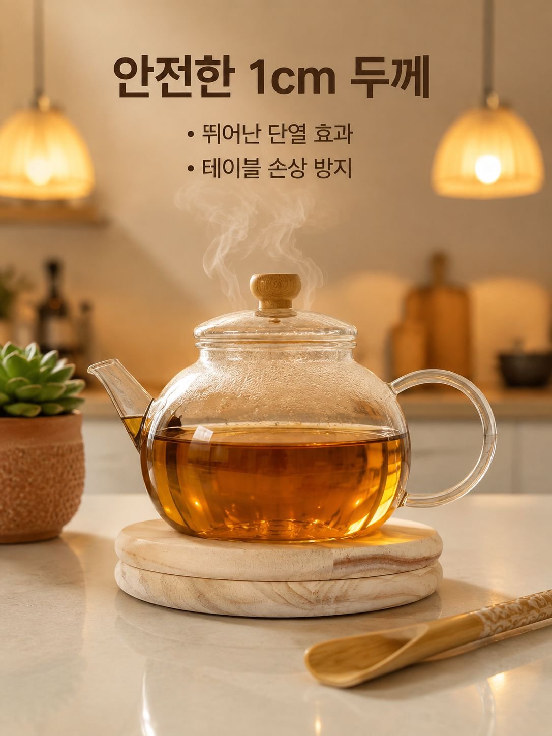 목재 쿵푸 다기 뜨거움 방지 컵 매트 10cm 원형 단열 매트