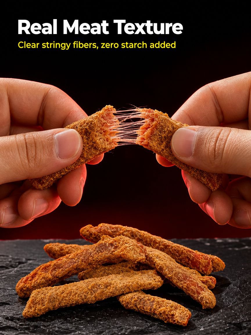 Low-fat chicken jerky for diet and weight loss