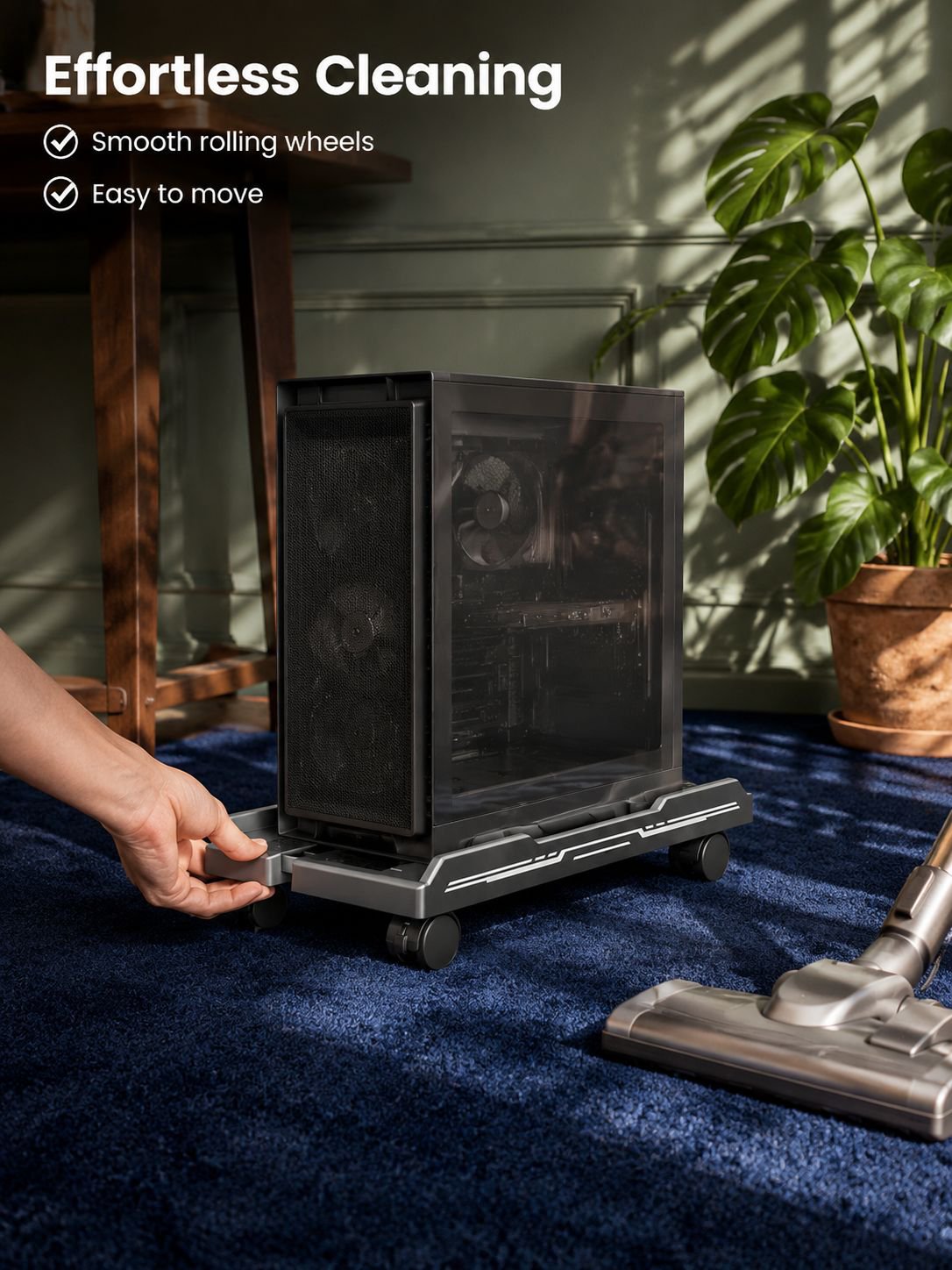 Home PC Case Mobile Adjustable Base Stand