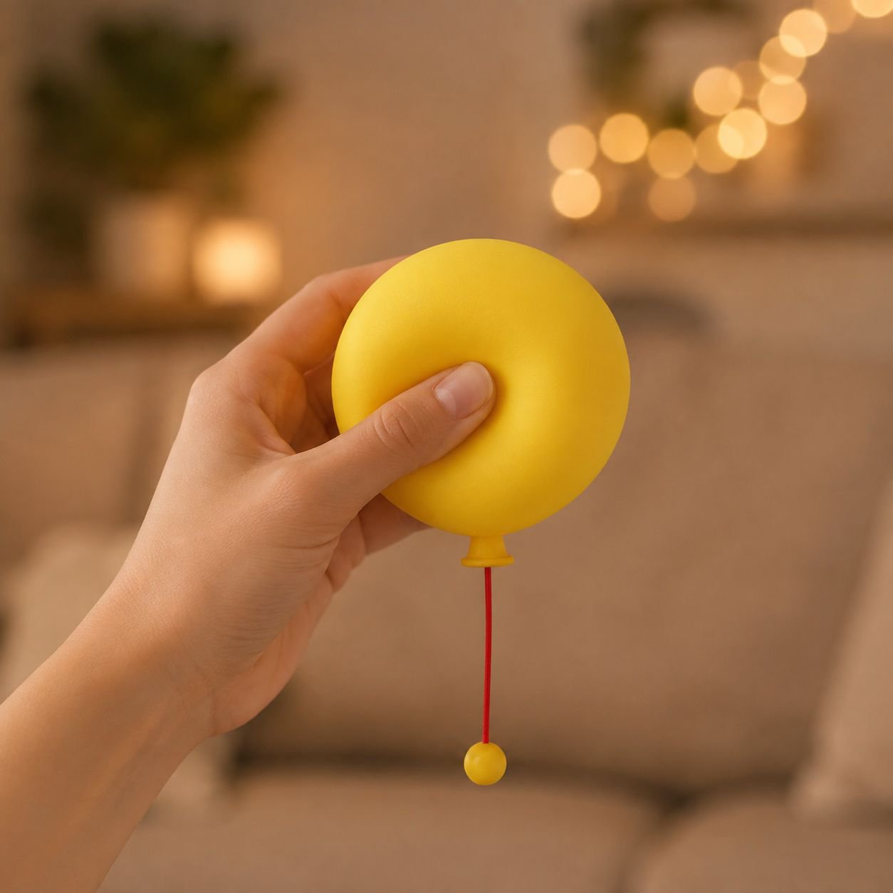 Rechargeable balloon-shaped bedside lamp