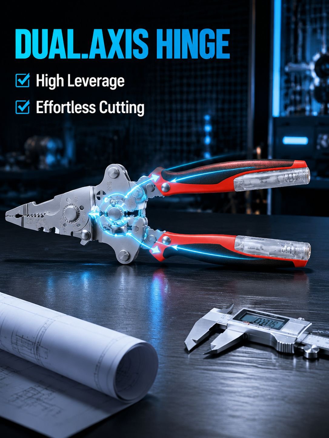 Folding wire strippers