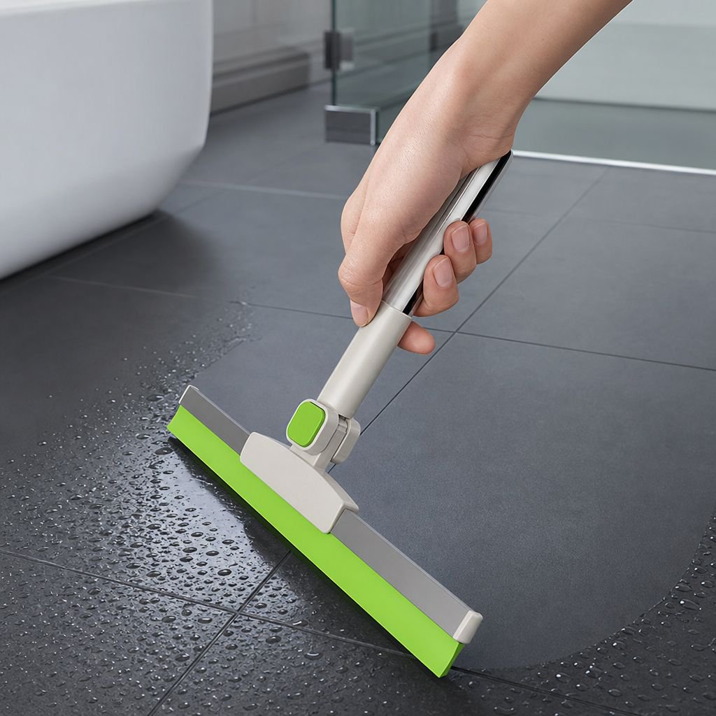 Household Silicone Broom Wet and Dry Bathroom Toilet Floor Scraper