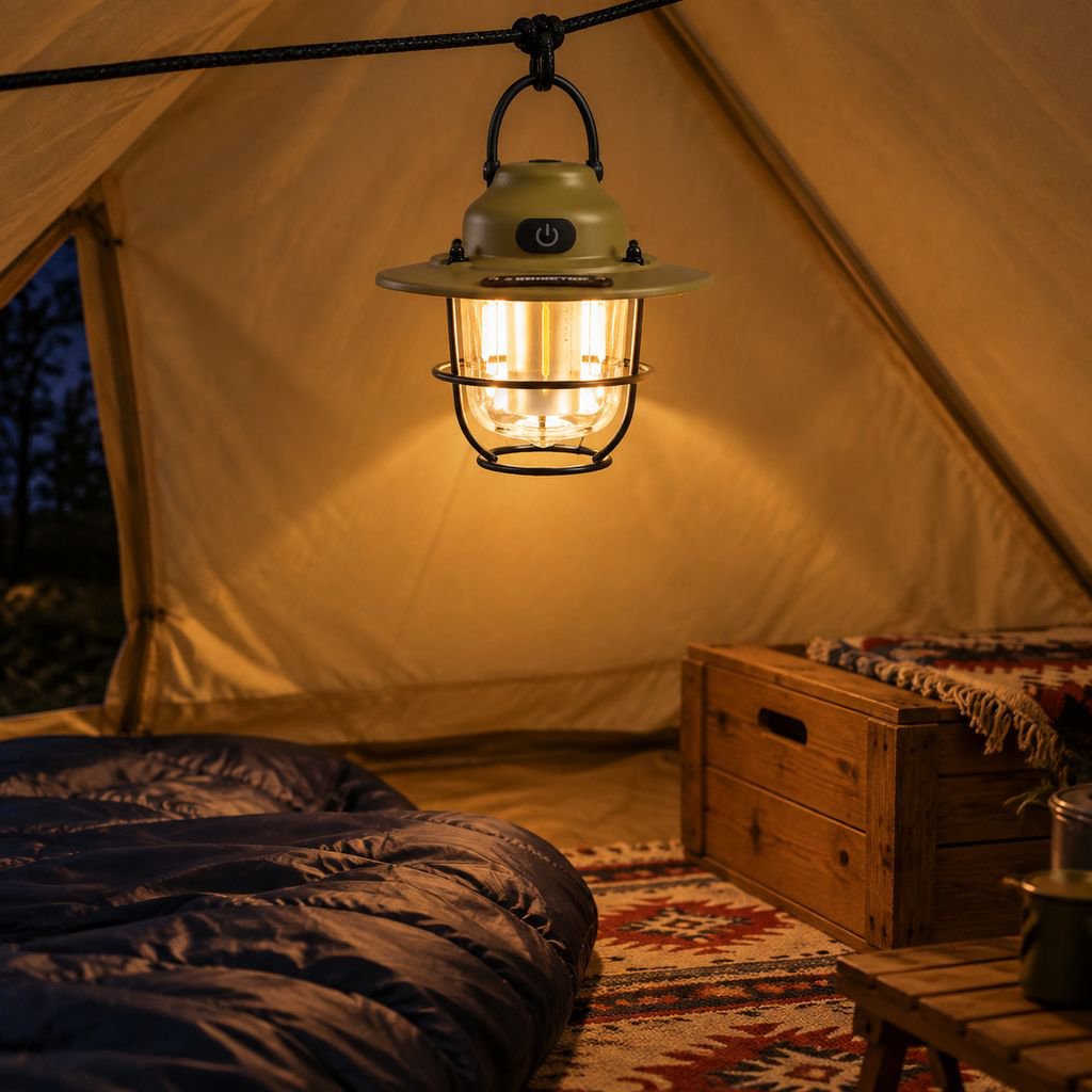 Tragbare Camping-Kiefernzapfen-Lampe Hohe Leuchtleistung für Außenbeleuchtung