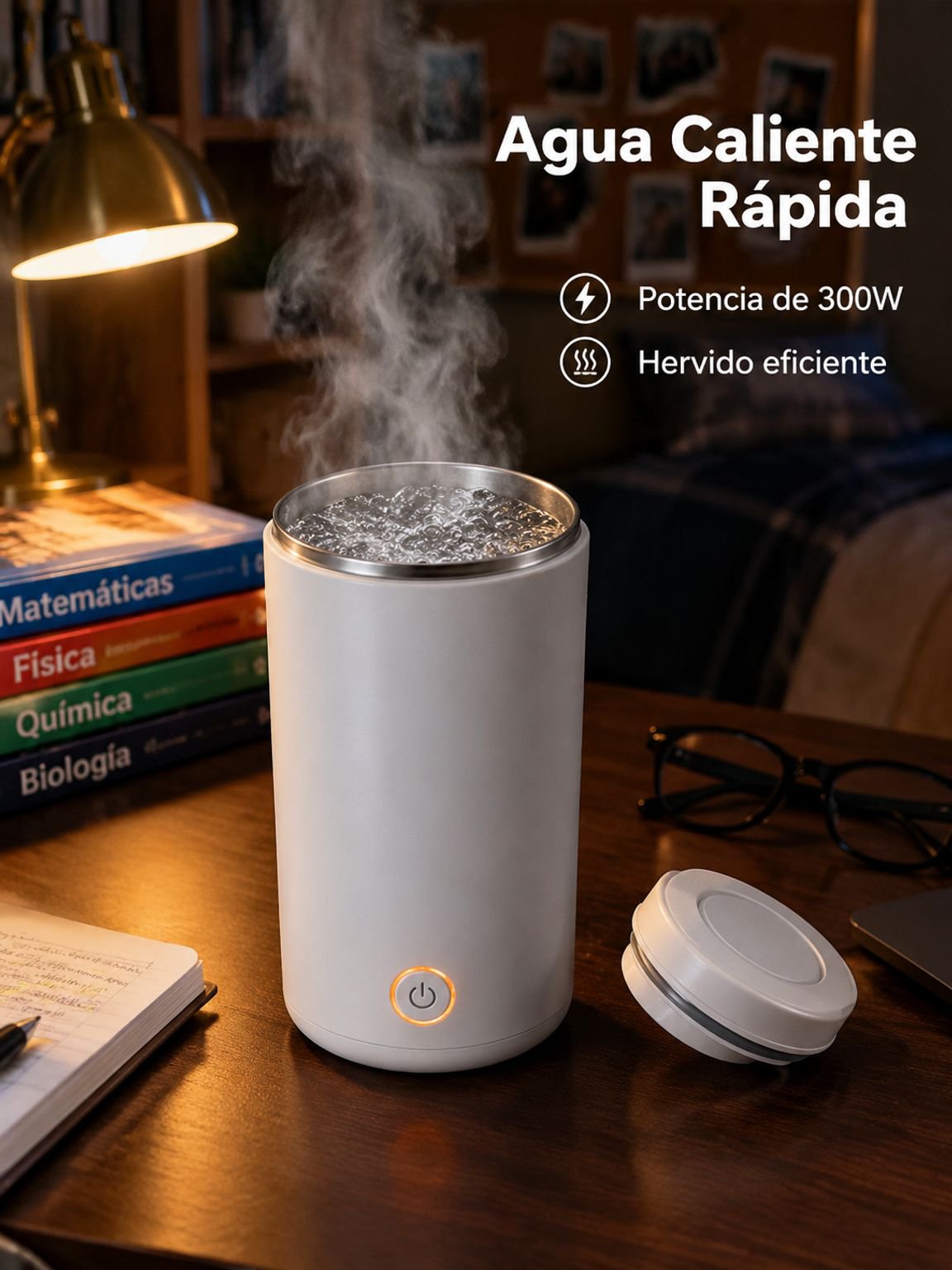 Hervidor eléctrico portátil SAST, mini hervidor eléctrico para dormitorios/habitaciones de estudiant