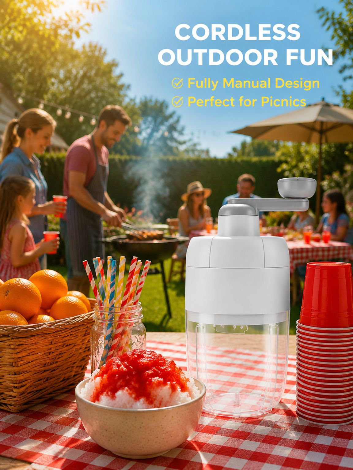 Home Shaved Ice Machine Ice Box Home Home Sealed Ice Without Spilling NonSlip Foot Pads