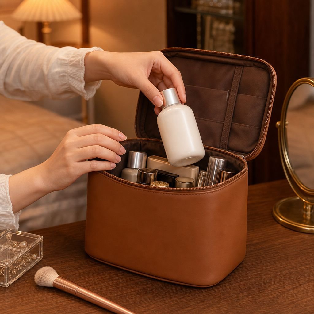 Multi-functional 3-Piece Cosmetic Bag Set