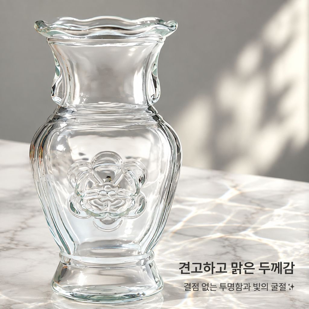 거실용 고급 유리 화병