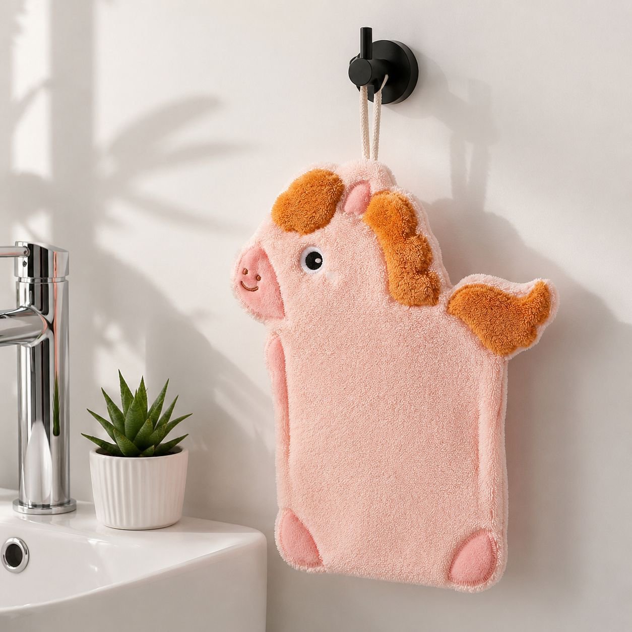 JMY - Lucky Horse Cartoon Horse Hand Towel