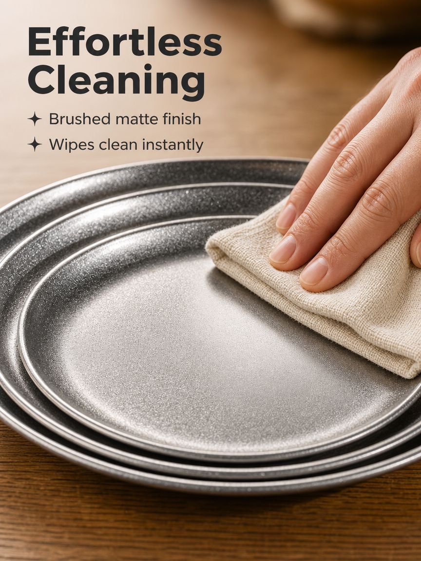 Round Stainless Steel Tray