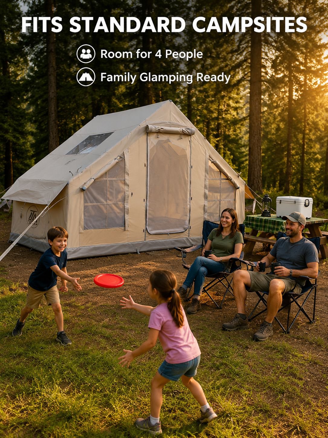 High-Quality Oxford Fabric Outdoor Inflatable Tent for Camping and Rental