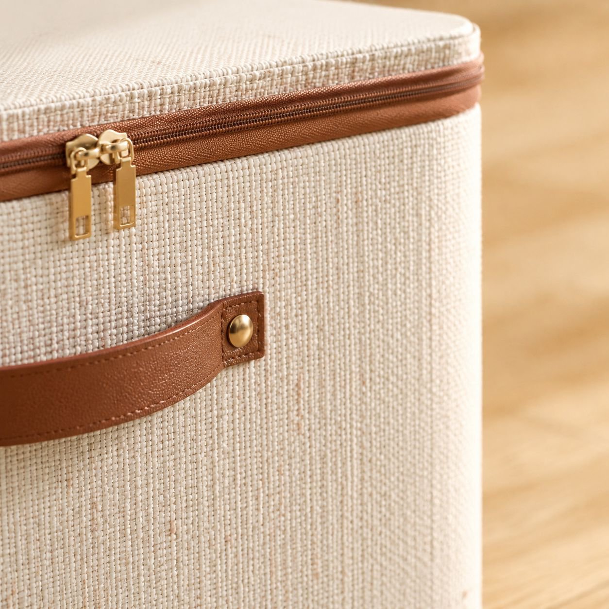 Eco-friendly fabric storage box for clothes and accessories