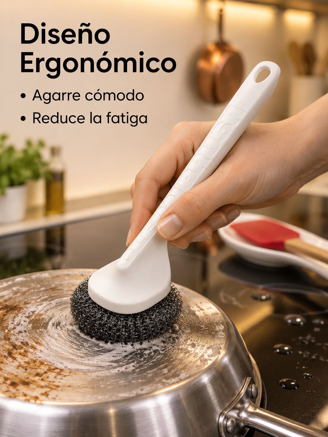 Esfera de limpieza de acero inoxidable para cocina