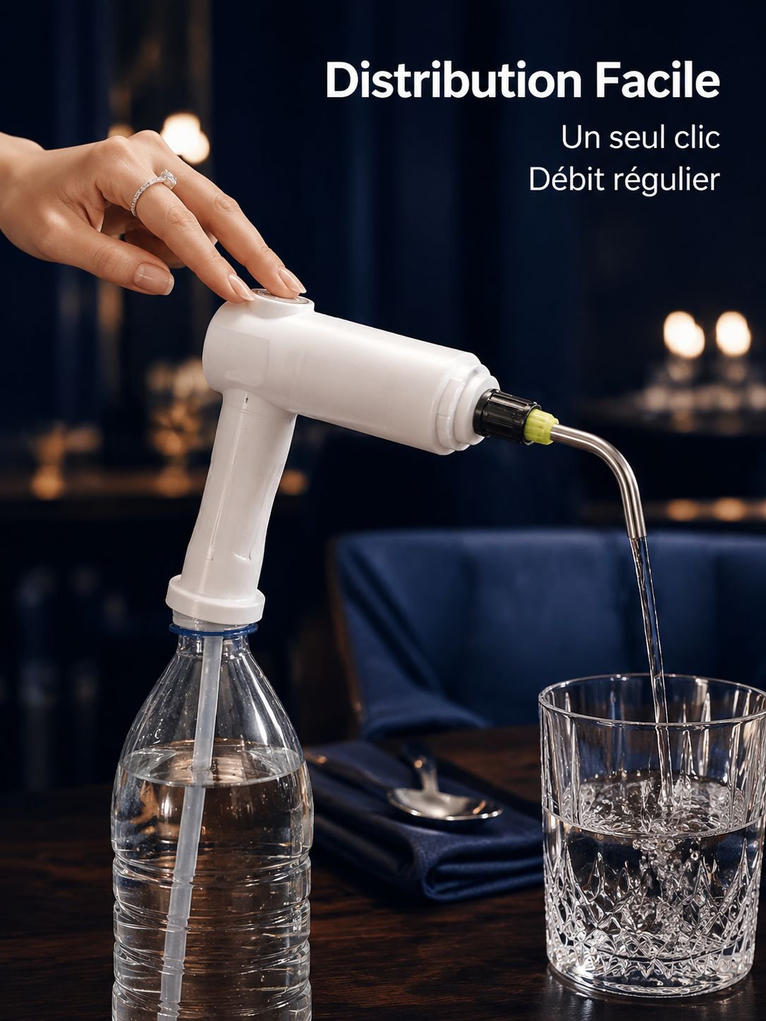 Tête de pulvérisateur électrique pour bouteille de boisson