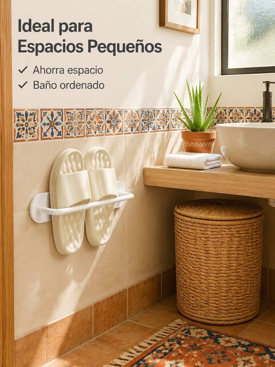 Organizador de zapatos doméstico con drenaje