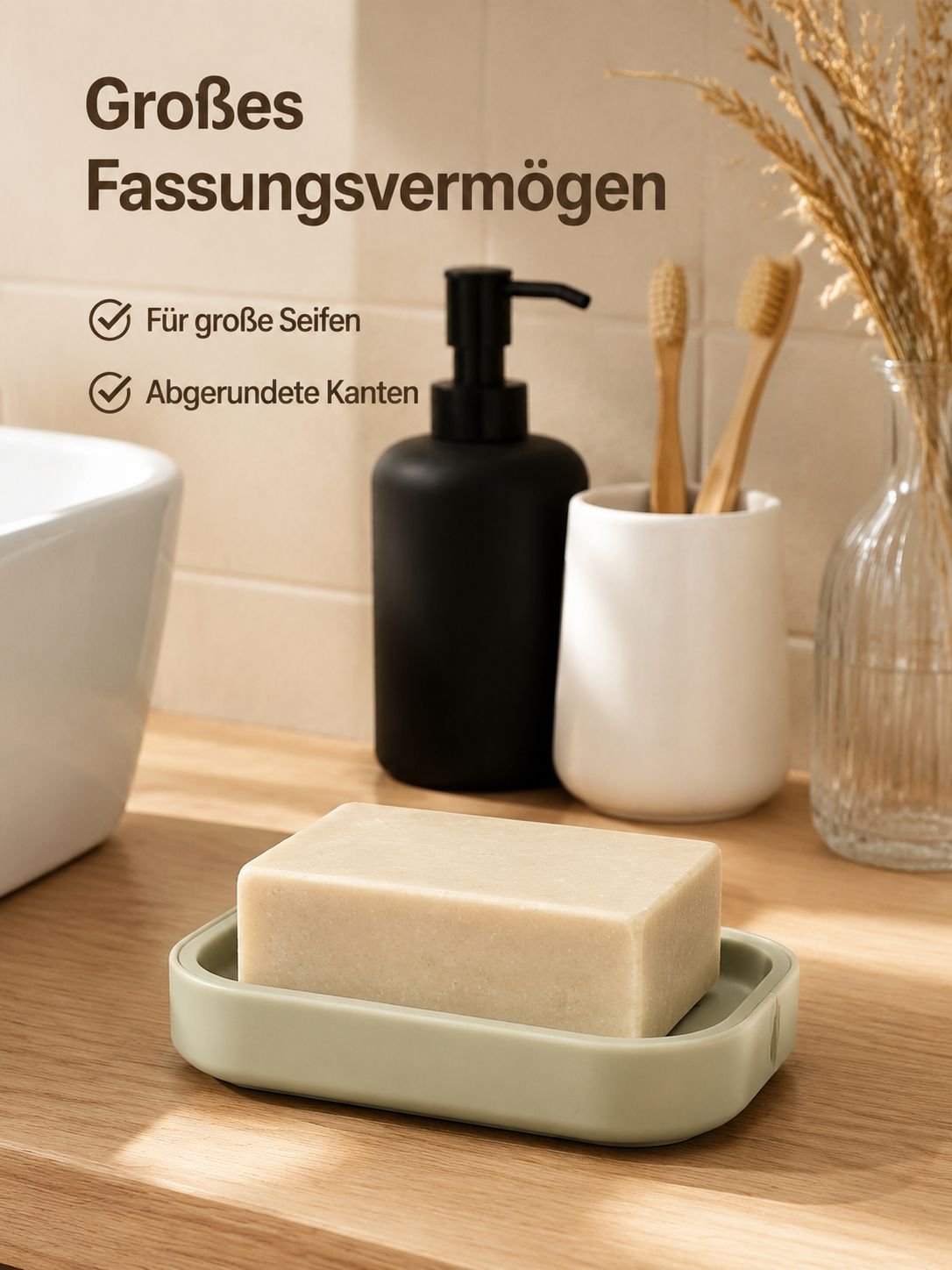 Abtropfende Seifenablage