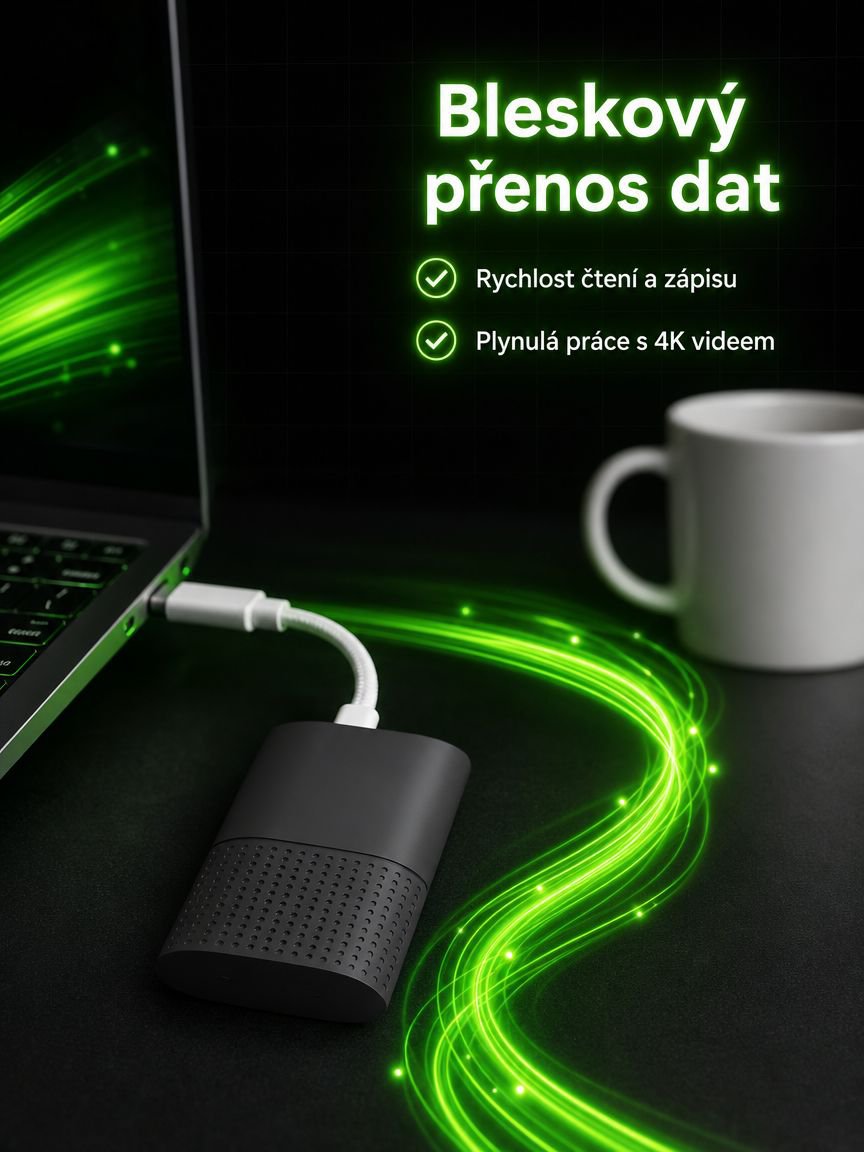 Velkokapacitní přenosný SSD disk